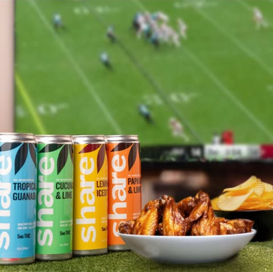 Elevate Your Super Bowl Watch Party with Share THC-Infused Seltzers